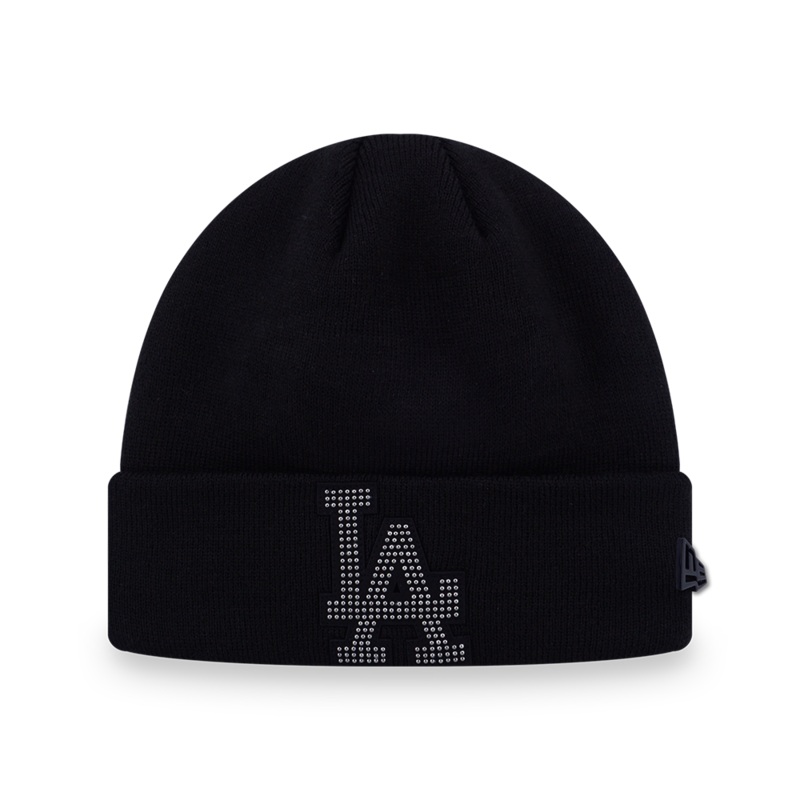 LOS ANGELES DODGERS DARK 90S BLACK BEANIE