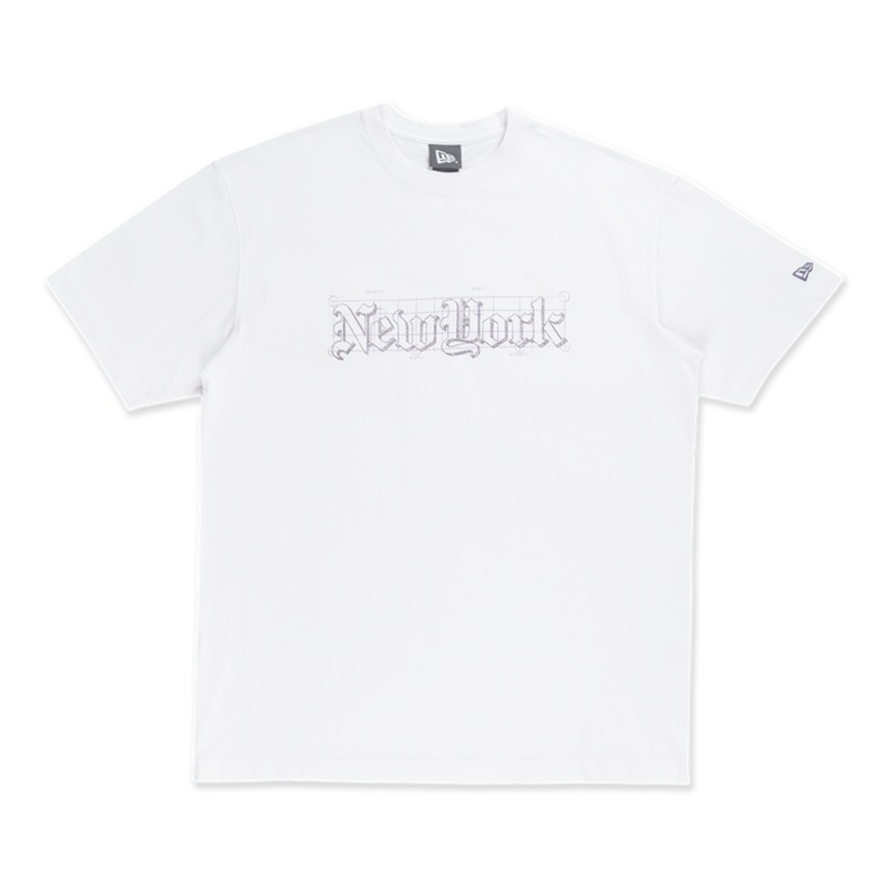 NEW ERA ODE TO NY WHITE OVERSIZED SHORT SLEEVE T-SHIRT