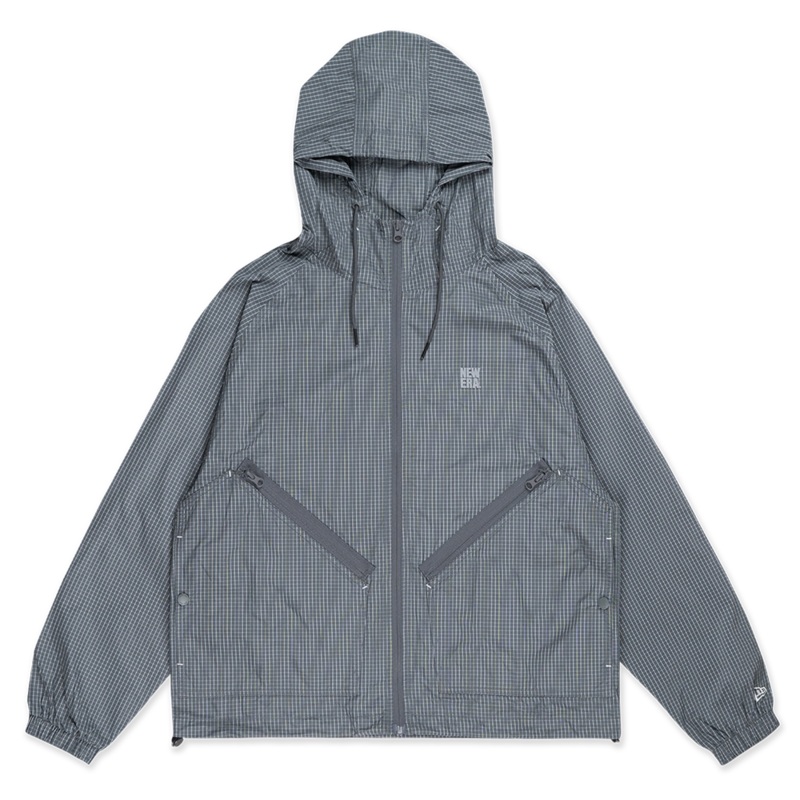 NEW ERA WILD BOTANICA GRAY WINDBREAKER JACKET