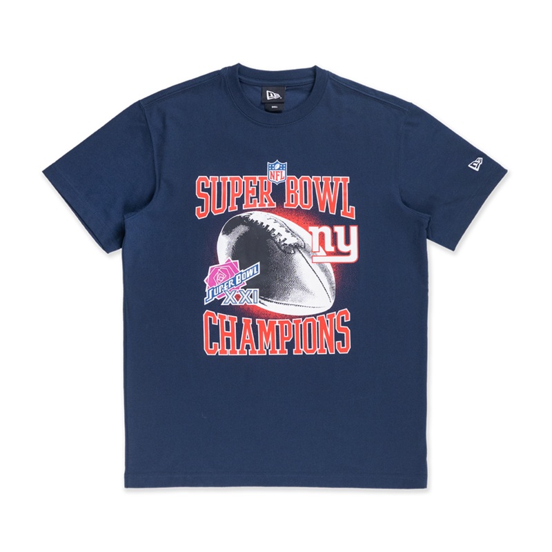 NEW YORK GIANTS HALL OF NFL CHAMPIONS OCEANSIDE BLUE SHORT SLEEVE T-SHIRT