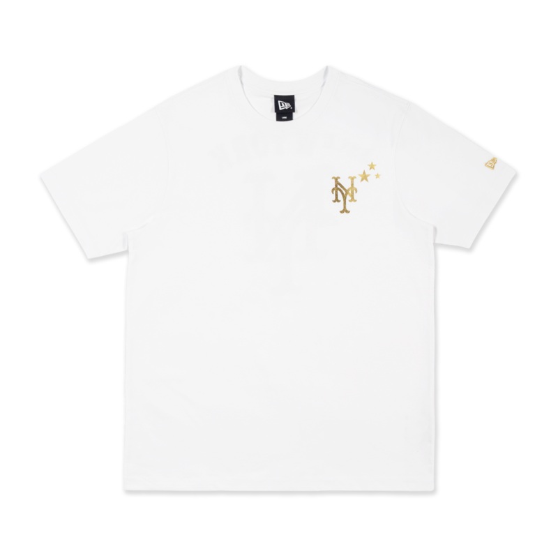 NEW YORK METS WINTER WHISPER WHITE SHORT SLEEVE T-SHIRT
