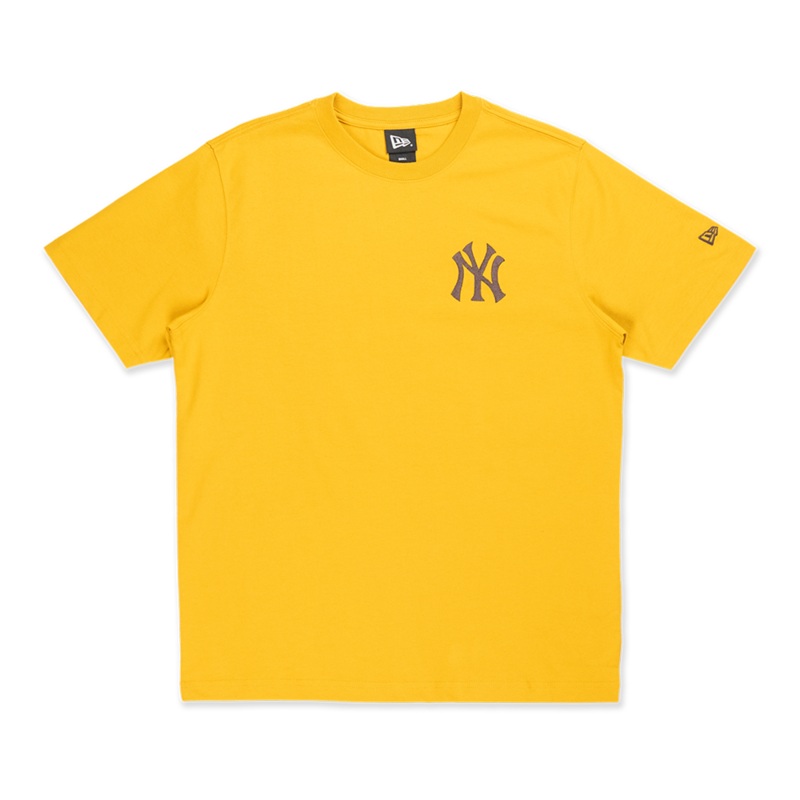 NEW YORK YANKEES COLOR ERA YELLOW MUSTARD SHORT SLEEVE T-SHIRT