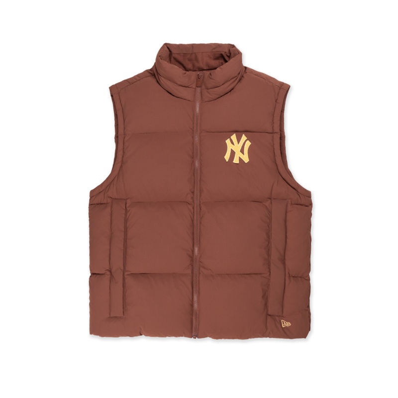 NEW YORK YANKEES COMFORT BROWN DOWN VEST