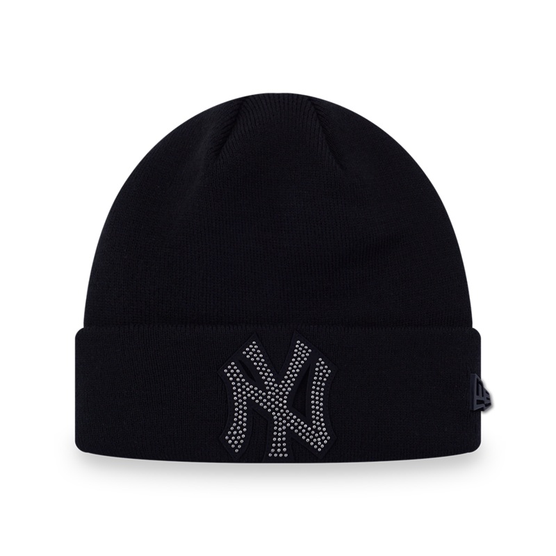 NEW YORK YANKEES DARK 90S BLACK BEANIE