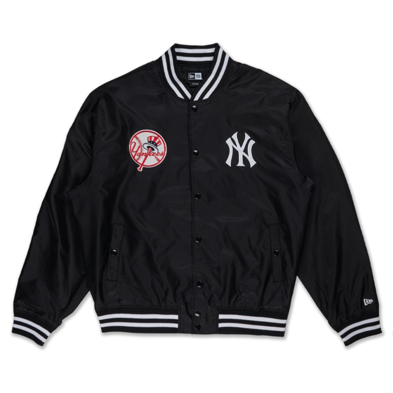 NEW YORK YANKEES SPORTCORE BLACK VARSITY JACKET