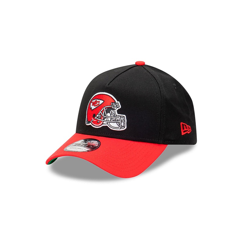 KANSAS CITY CHIEFS NFL RIVARLY 2-TONE SCARLET RED VISOR BLACK 9FORTY AF CAP