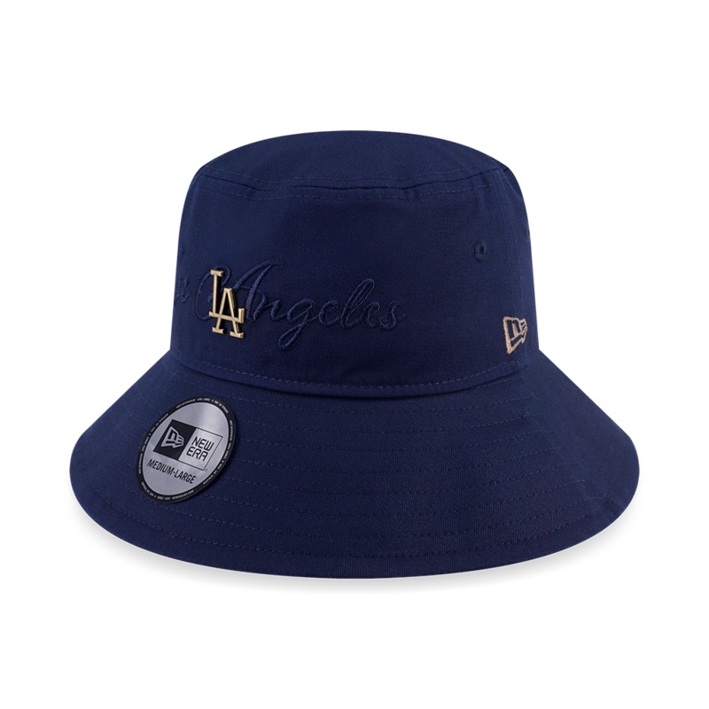 LOS ANGELES DODGERS MLB METAL CREST OCEANSIDE BLUE BUCKET 01