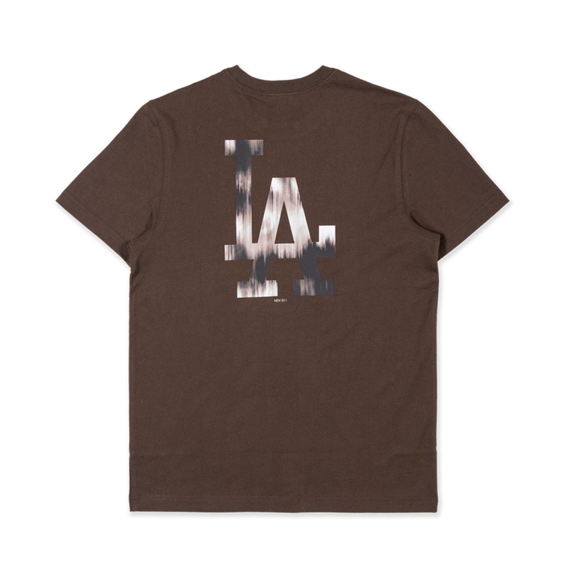 LOS ANGELES DODGERS SURREAL NATURE CHOCOLATE SHORT SLEEVE T-SHIRT