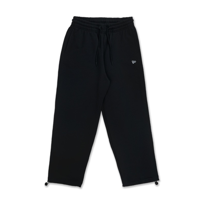 NEW ERA TIMELESS MINIMAL FLAG BLACK LOOSE FIT KNIT PANTS
