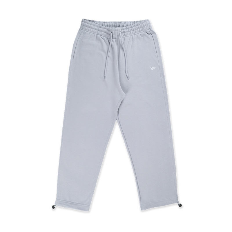 NEW ERA TIMELESS MINIMAL FLAG GREY LOOSE FIT KNIT PANTS