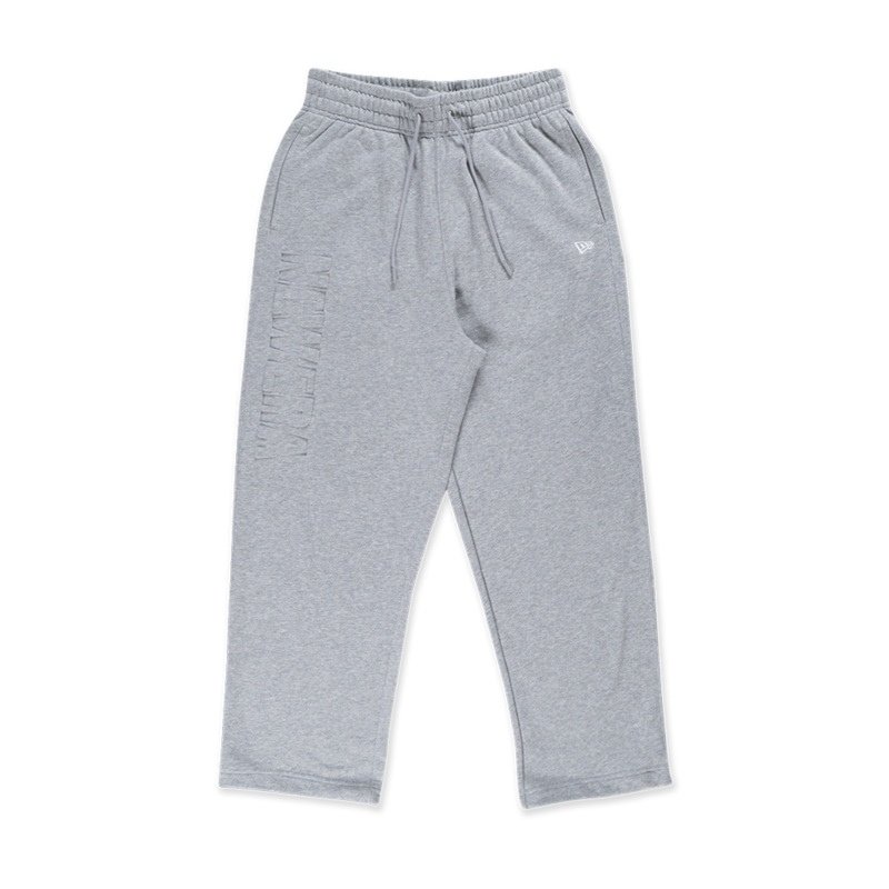 NEW ERA TONAL HEATHER GRAY LOOSE FIT KNIT PANTS