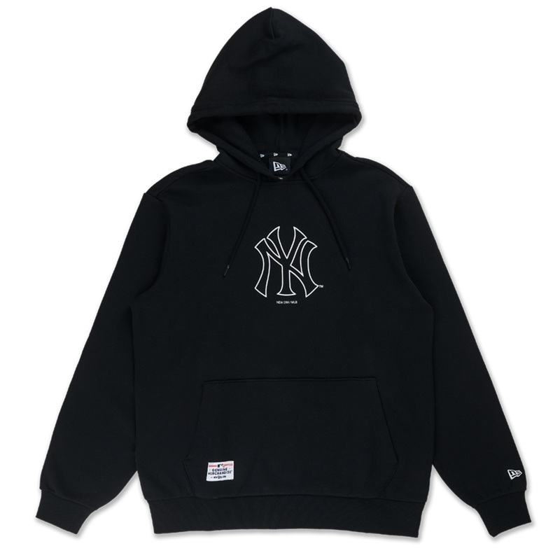 NEW YORK YANKEES TIMELESS MINIMAL BLACK HOODIE