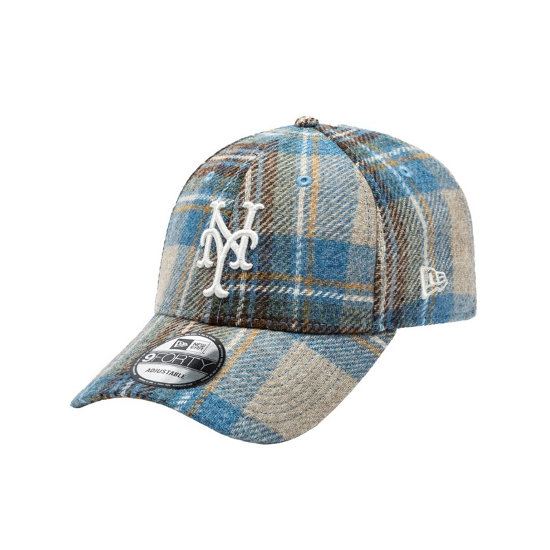 NEW YORK YANKEES TWEED CHECK BRWON 9FORTY CAP