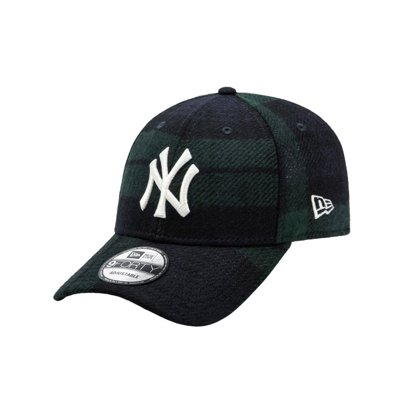 NEW YORK YANKEES TWEED CHECK NAVY 9FORTY CAP