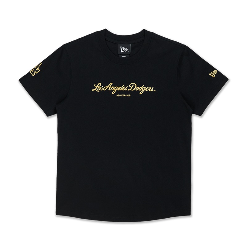 LOS ANGELES DODGERS YEAR OF THE SNAKE BLACK WOMEN SHORT SLEEVE T-SHIRT