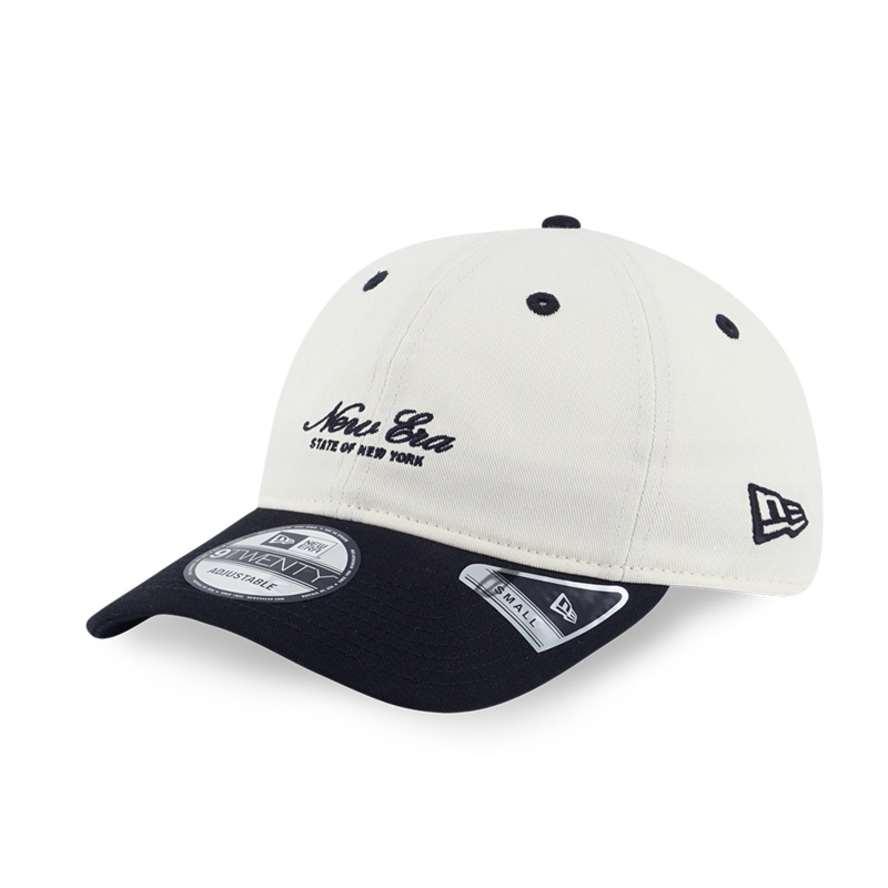 NEW ERA BASIC 2-TONE BLACK VISOR CHROME WHITE 9TWENTY SMALL CAP