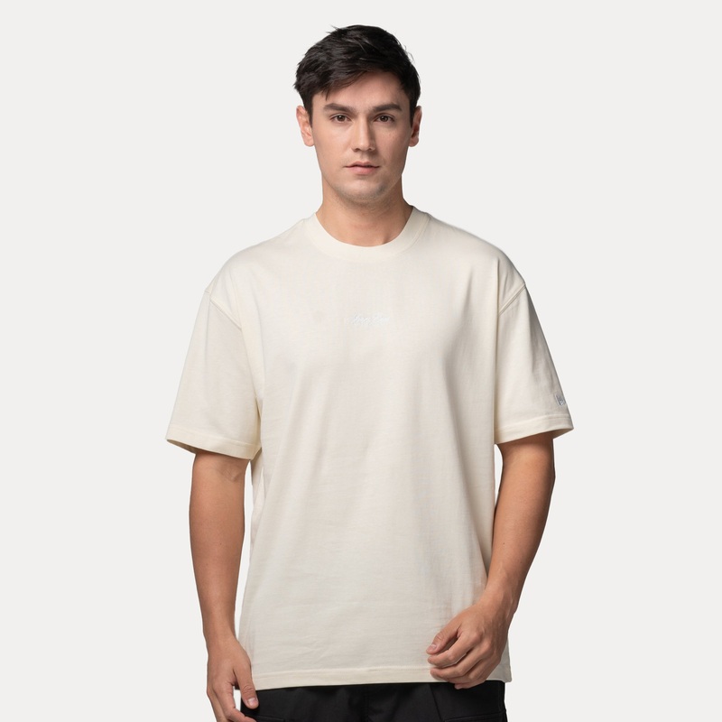 NEW ERA BASIC CHROME WHITE OVERSIZED SHORT SLEEVE T-SHIRT