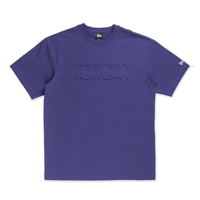 NEW ERA BASKETBALL TONAL PACK PURPLE OVERSIZED SHORT SLEEVE T-SHIRT