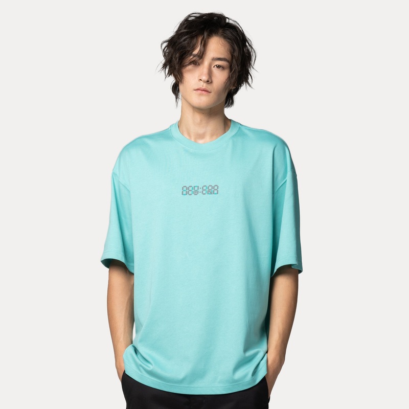 NEW ERA CITY SPORT ARCTIC TEAL OVERSIZED SHORT SLEEVE T-SHIRT