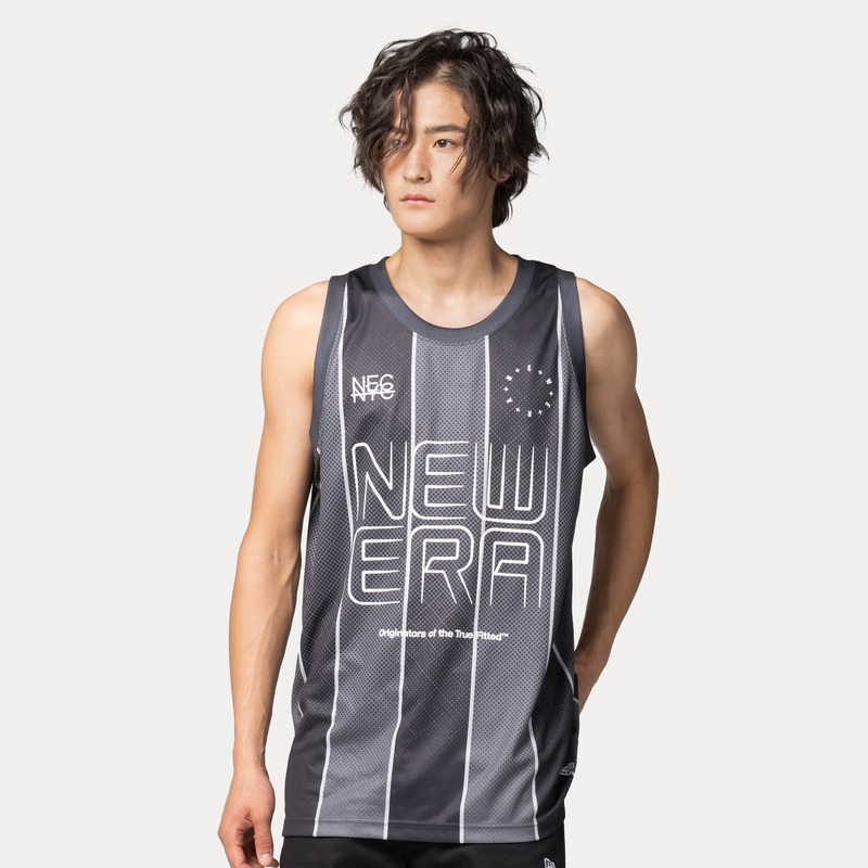 NEW ERA CITY SPORT BLACK BASKETBALL JERSEY