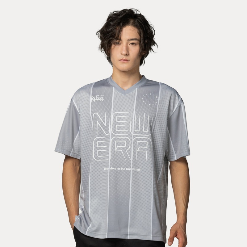 NEW ERA CITY SPORT DOLPHIN GRAY AMERICAN FOOTBALL JERSEY