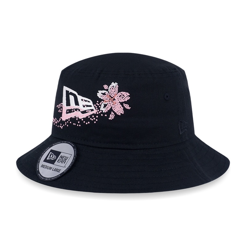 NEW ERA FLORAL BLACK BUCKET 01
