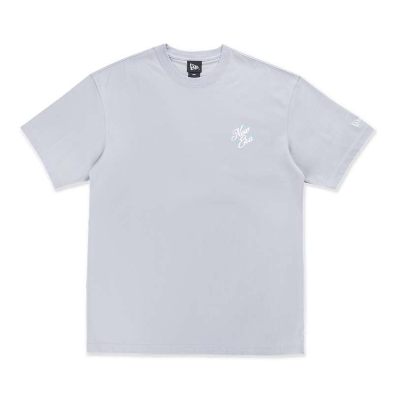 NEW ERA SPRINGTIME RHYTHM DOLPHIN GRAY OVERSIZED SHORT SLEEVE T-SHIRT