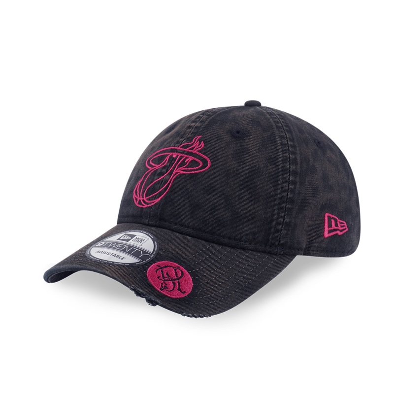 NEW ERA X PHANTACI X NBA MIAMI HEAT BLACK 9TWENTY CAP