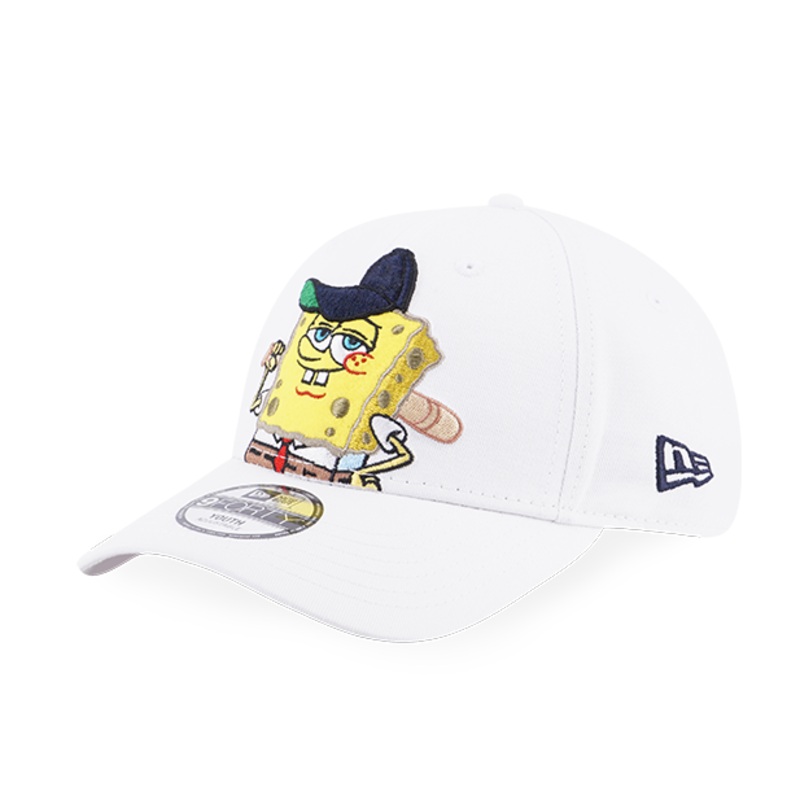 NEW ERA X SPONGEBOB WHITE KIDS 9FORTY CAP