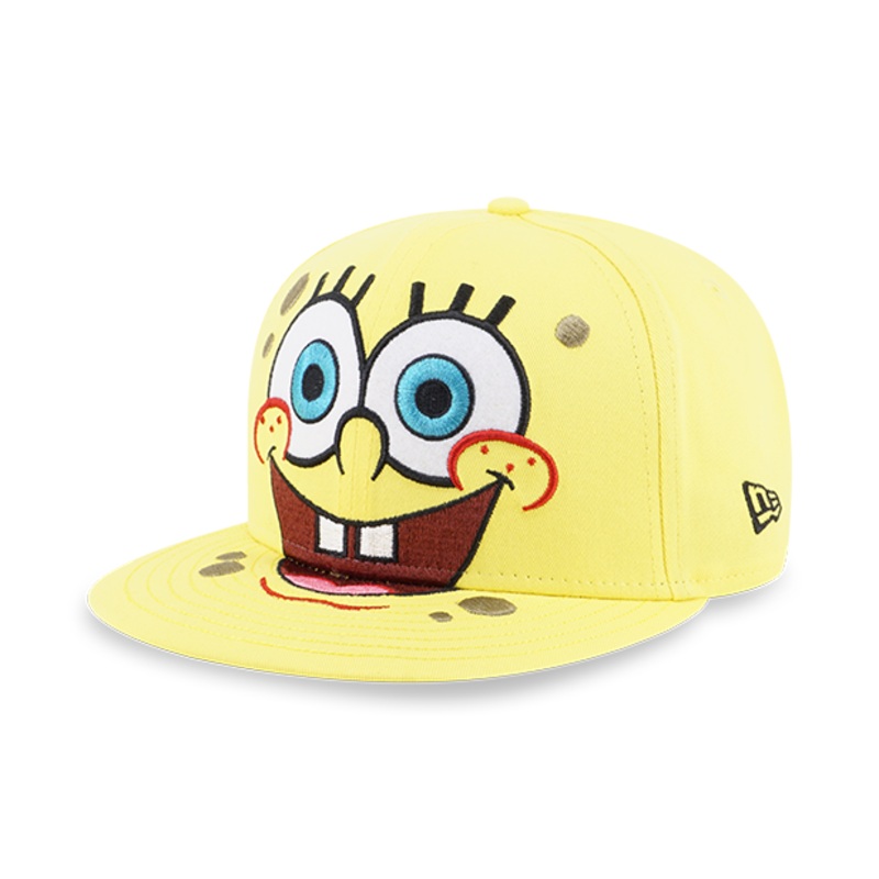 NEW ERA X SPONGEBOB YELLOW KIDS 9FIFTY CAP