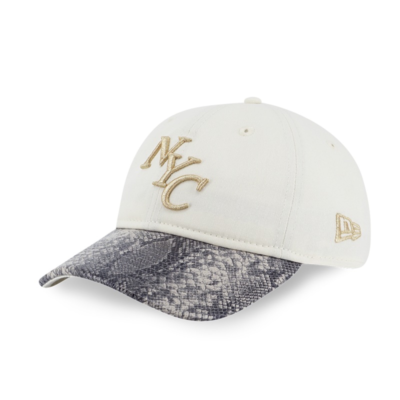 NEW ERA YEAR OF THE SNAKE NYC CHROME WHITE 9TWENTY SMALL CAP