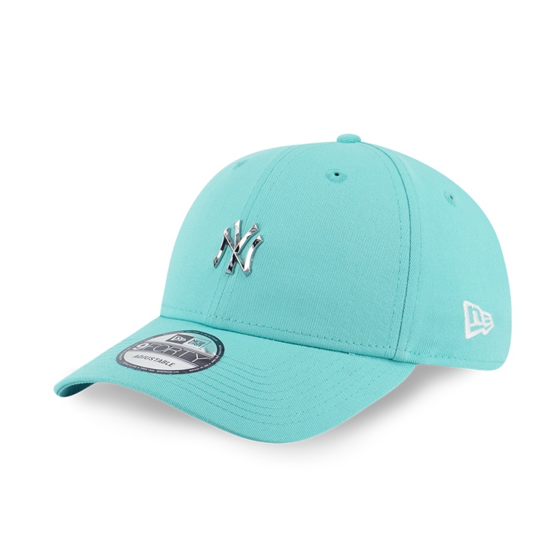 NEW YORK YANKEES MLB METAL BADGE ARCTIC TEAL 9FORTY CAP