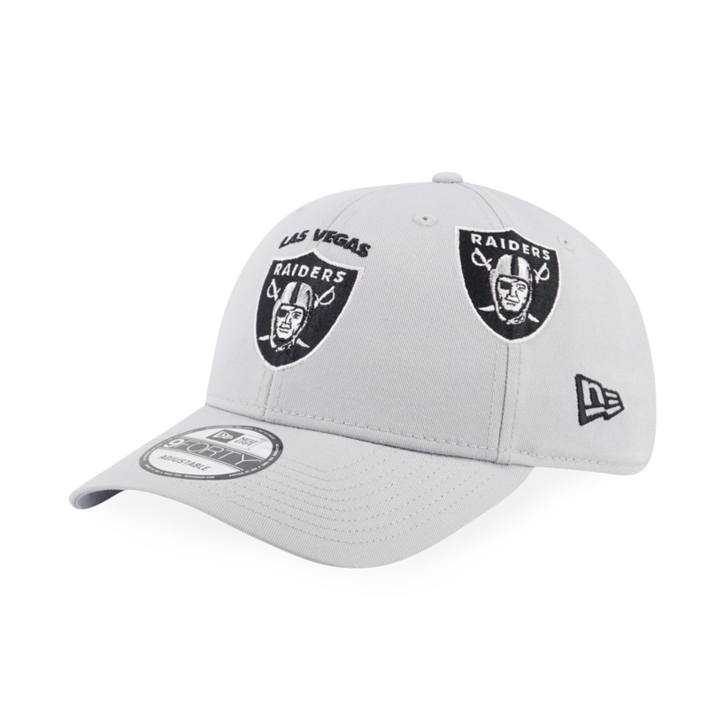 LAS VEGAS RAIDERS LEAGUE MULTI LOGOS GRAY 9FORTY CAP
