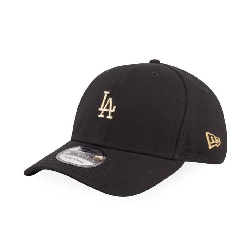 LOS ANGELES DODGERS MLB METAL BADGE BLACK 9FORTY CAP