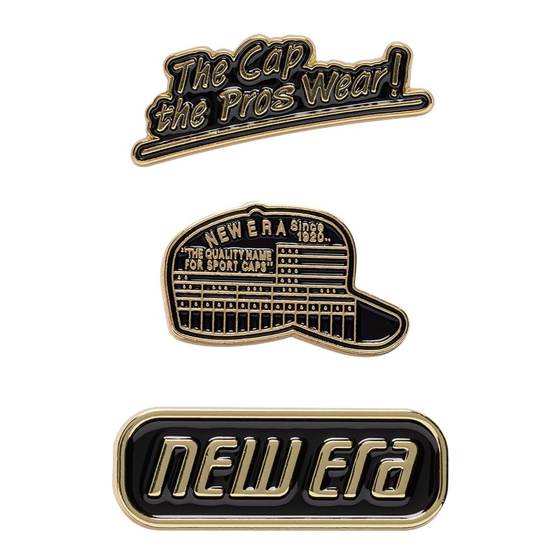 NEW ERA 59FIFTY DAY BLACK AND GOLD PIN PACK