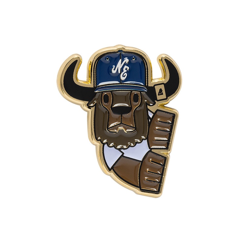 NEW ERA 59FIFTY DAY FFALO BLACK AND GOLD PIN