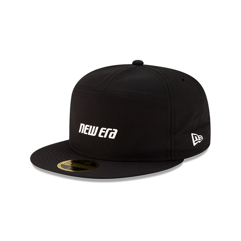 NEW ERA 59FIFTY DAY WORDMARK BLACK SPLIT PANEL 59FIFTY CAP