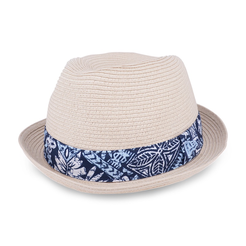 NEW ERA MARINE LIFE CLUB PAPER ROPE BEIGE FEDORA