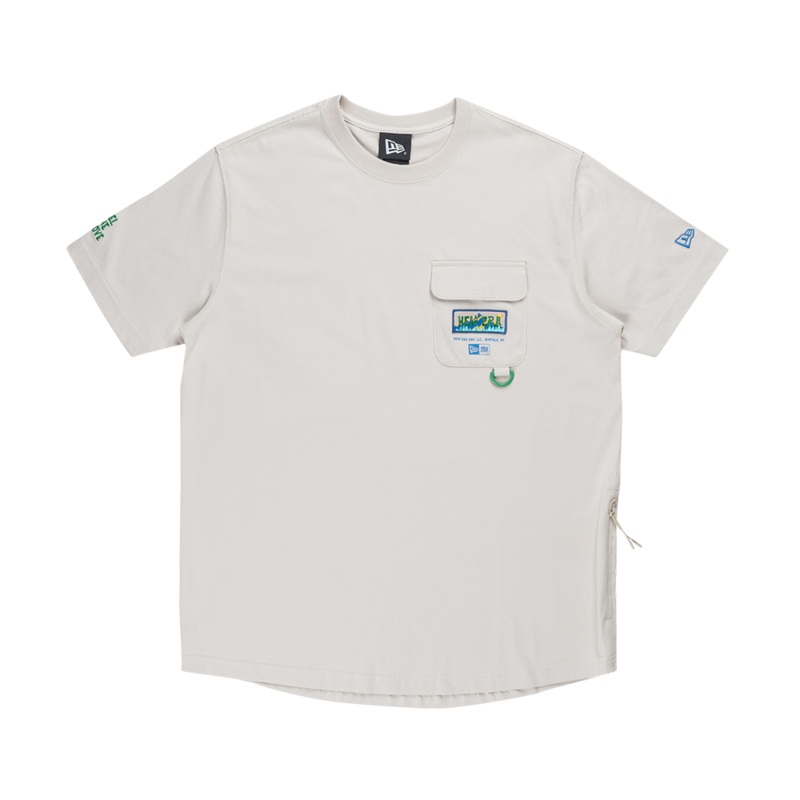 NEW ERA OUTDOOR EARTH DAY STONE SHORT SLEEVE POCKET T-SHIRT