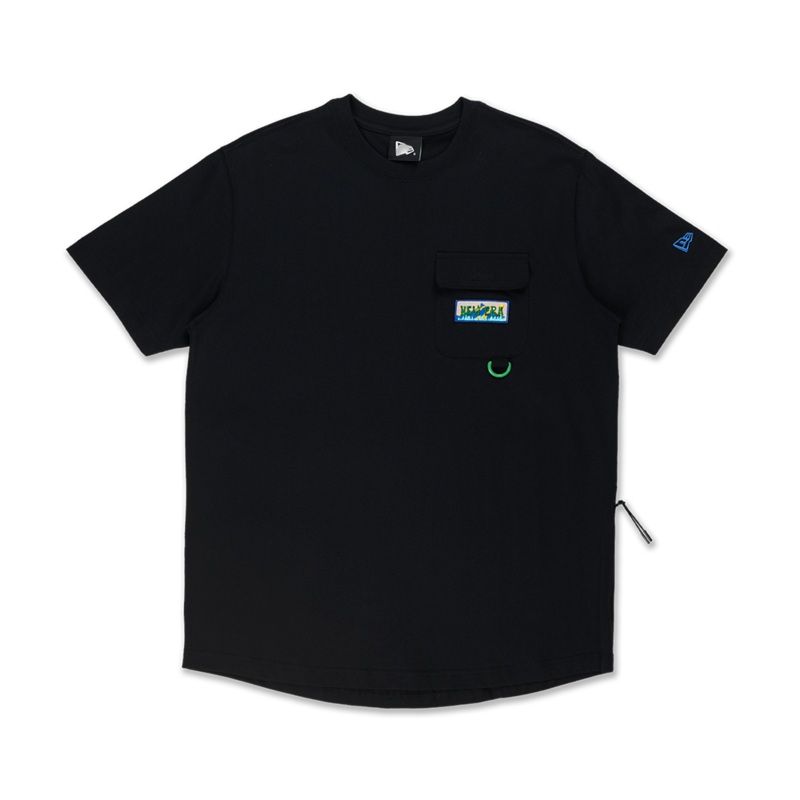 NEW ERA OUTDOOR EARTH DAY WORD BLACK SHORT SLEEVE T-SHIRT