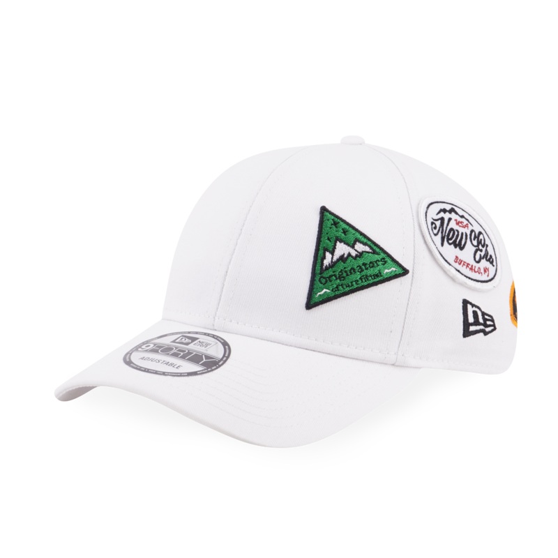 NEW ERA OUTDOOR MULTI PATCH WHITE 9FORTY  CAP
