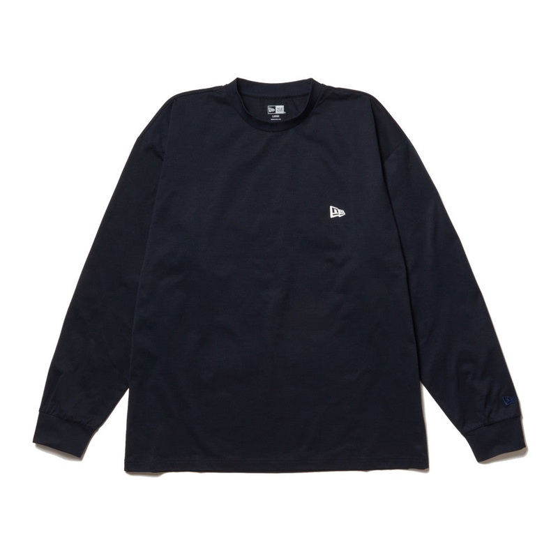 NEW ERA UTILITY WORDMARK NAVY OVERSIZED LONG SLEEVE T-SHIRT