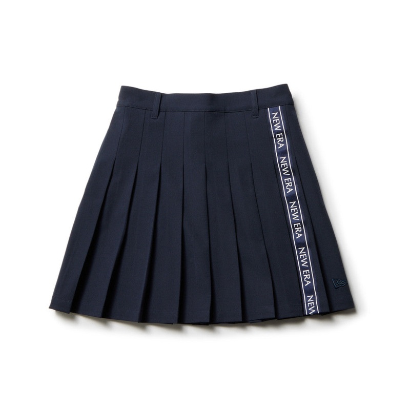 NEW ERA VERTICAL LOGO NAVY WOMEN PLEATED SKIRT