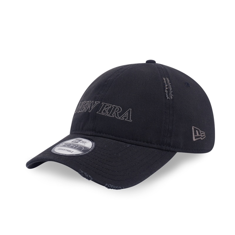 NEW ERA WASHED BLACK 9FORTY UNST CAP