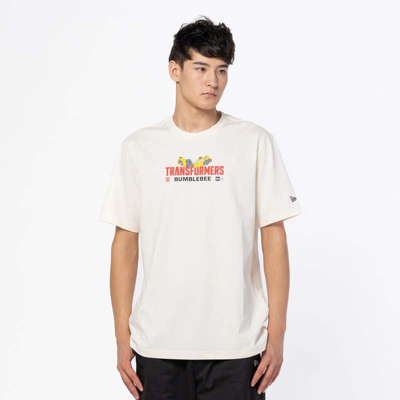 NEW ERA X TRANSFORMERS BUMBLEBEE EIVORY SHORT SLEEVE T-SHIRT