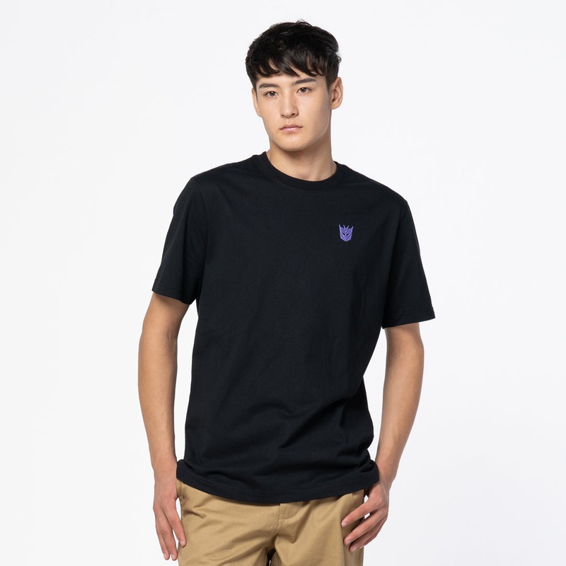 NEW ERA X TRANSFORMERS DECEPTICONS MEGATRON BLACK SHORT SLEEVE T-SHIRT