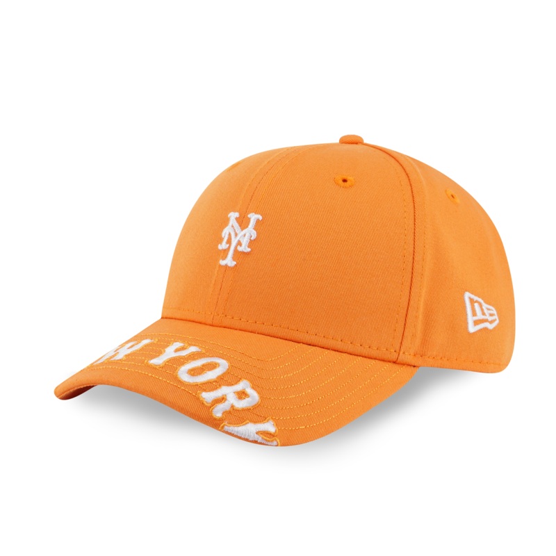 NEW YORK METS MLB VISOR LOGO ORANGE POPSICLE 9FORTY CAP
