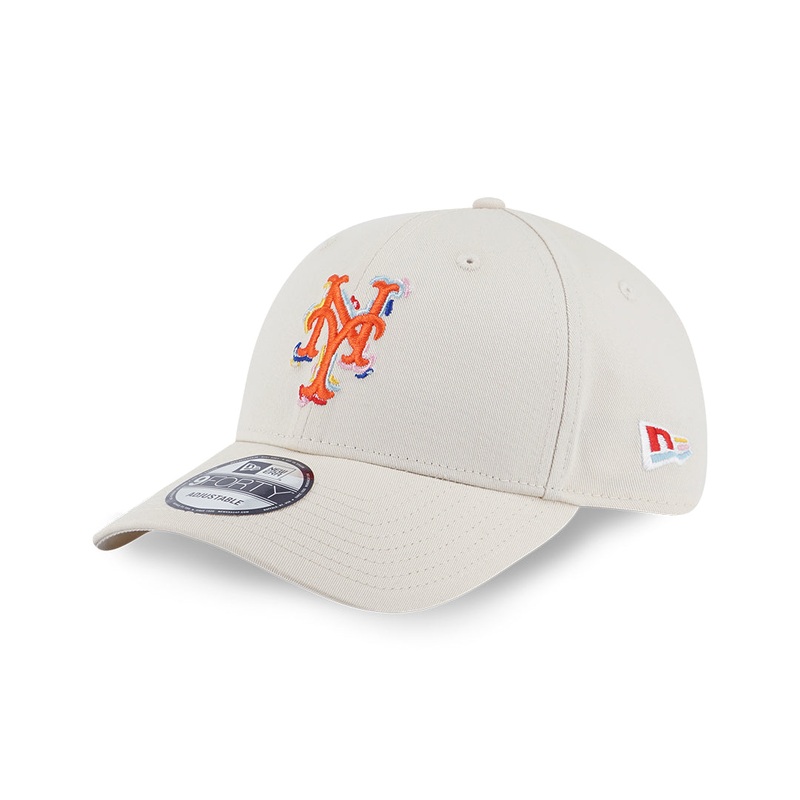 NEW YORK METS TINT BRUSH LIGHT CREAM 9FORTY CAP