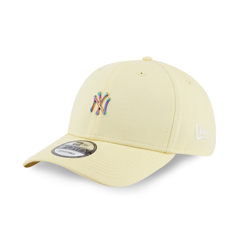 NEW YORK YANKEES MLB METAL BADGE BABY YELLOW 9FORTY CAP