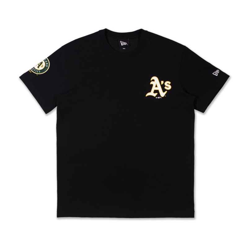 OAKLAND ATHLETICS COOPERSTOWN GAME DAY BLACK SHORT SLEEVE T-SHIRT